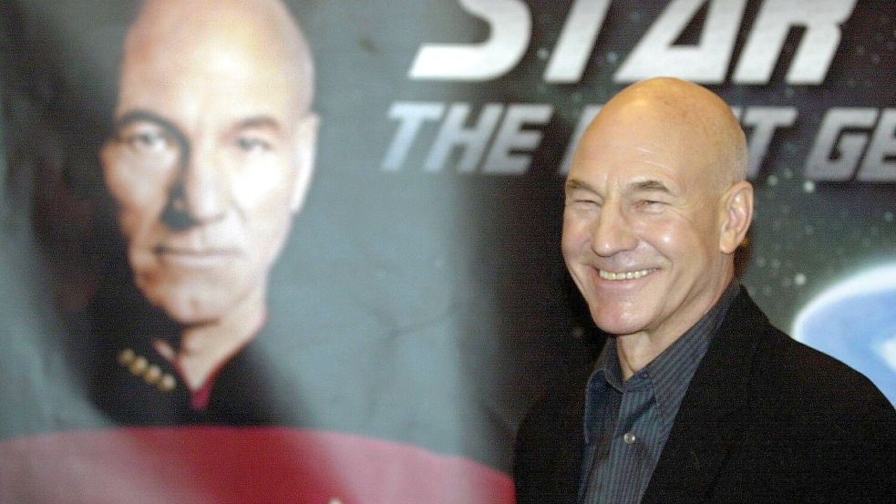 Der britische Schauspieler Patrick Stewart, bekannt als Captain Jean-Luc Picard vom „Raumschiff Enterprise“,. Foto: Kay Nietfeld/dpa