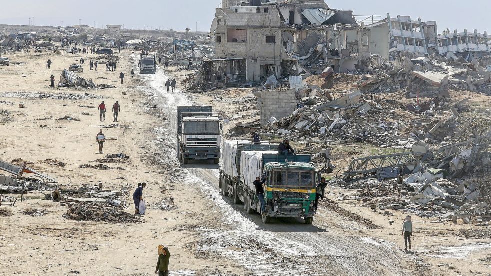 Aus Sicht der EU gelangen noch immer viel zu wenige Hilfslieferungen in den Gazastreifen. (Archivbild) Foto: Abed Rahim Khatib/dpa