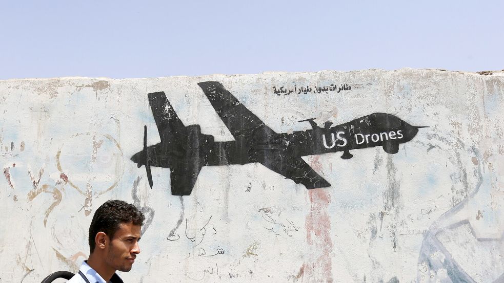 US-Drohnen sorgen in Ländern wie dem Jemen für Schrecken – auch bei Zivilisten. Foto: EPA/Yahya Arhab