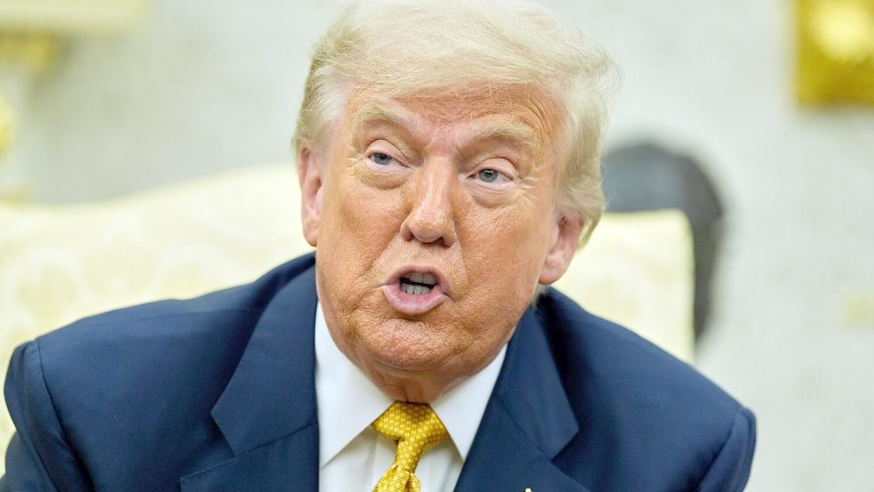 Not amused: US-Präsident Trump. Foto: Alex Brandon/AP/dpa