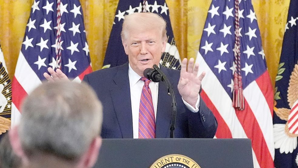 Trump verklagt das „Wall Street Journal“. Foto: Alex Brandon/AP/dpa