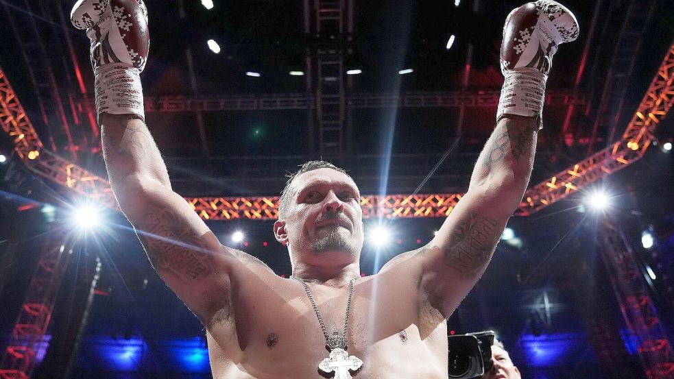 Usyk wird als „Legende“ seines Sports gefeiert. Foto: Bradley Collyer/PA Wire/dpa