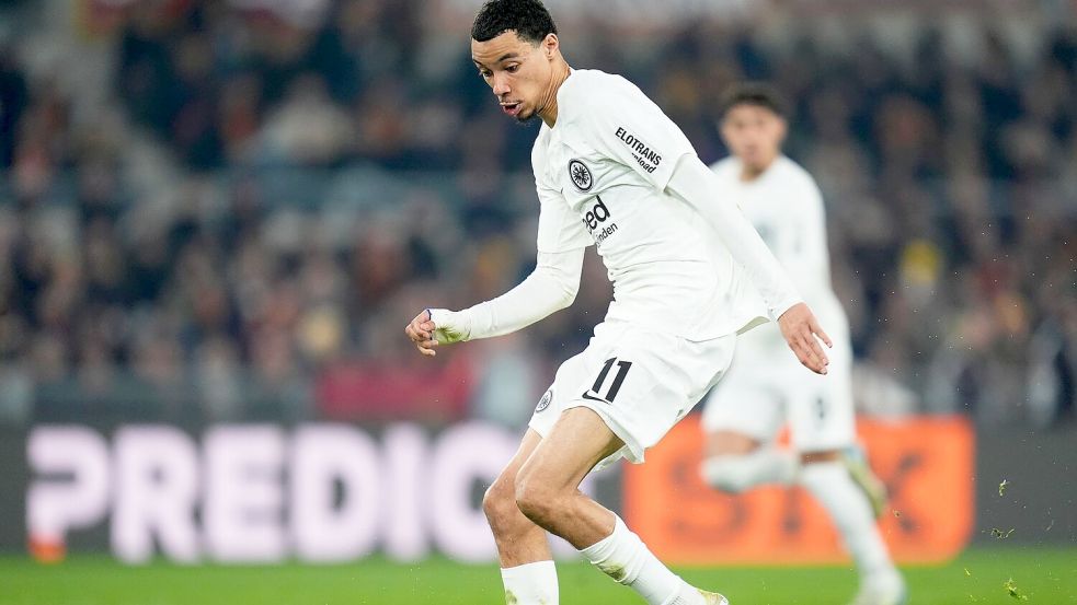Hugo Ekitiké wechselt von Eintracht Frankfurt zum FC Liverpool. Foto: Giuseppe Maffia/dpa