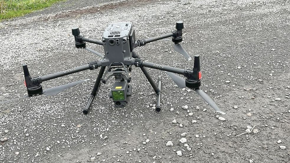 Am 30. Juli 2025 wird eine Drohne Teile Moordorfs kartieren. Foto: LGLN