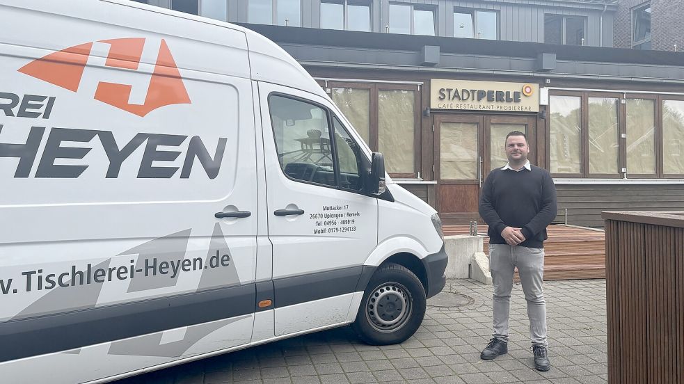 In der Stadtperle renovieren noch die Handwerker, bevor es im September losgeht, hofft jedenfalls der Betreiber Marvin Herms. Foto: Jasmin Oltmanns
