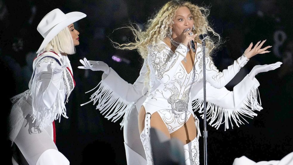 Beyoncé beendet ihre „Cowboy Carter“-Tournee mit Überraschungsgästen. (Archivbild) Foto: David J. Phillip/AP/dpa