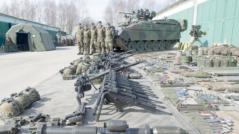 Eine bessere Ausrüstung der Bundeswehr ist Ziel der Regierung. (Archivbild) Foto: picture alliance / dpa