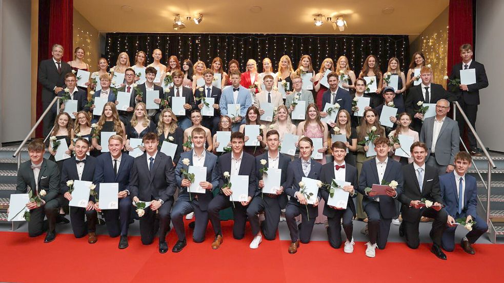 Die erfolgreichen Abiturienten der Freien christlichen Schule Ostfriesland. Foto: privat