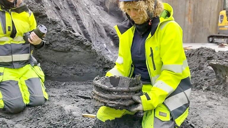 In Oslo haben Archäologen tausende von Lederteilen ausgegraben. Foto: Maritimes Museum Norwegen