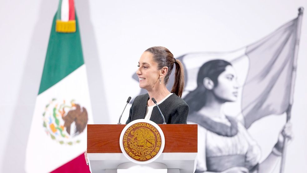 Mexikos Präsidentin Sheinbaum: „sehr gutes Gespräch mit US-Präsident Donald Trump“. (Archivbild) Foto: -/Presidencia De México/dpa