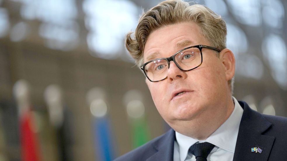 Der schwedische Justizminister Gunnar Strömmer. Foto: Virginia Mayo/AP/dpa