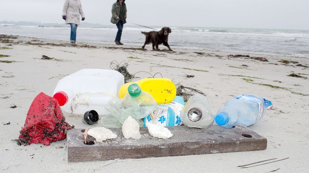 Plastikpartikel verschmutzen heute die höchsten Berge und die tiefsten Ozeane. (Archivbild) Foto: Stefan Sauer/dpa-Zentralbild/dpa