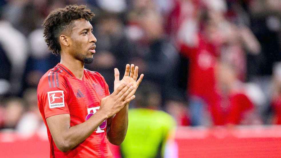 Kingsley Coman würde bei Al-Nassr neben Ex-Weltfußballer Cristiano Ronaldo und seinem ehemaligen Bayern-Teamkollegen Sadio Mané auflaufen. Foto: Tom Weller/dpa