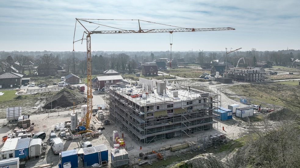 Ein neues Stadtviertel entsteht nach aktuellen Gesichtspunkten das familienfreundlichen Bauens.