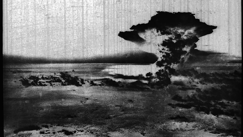 Das US-Militär fotografierte die Atombombenexplosion in Hiroshima. Foto: dpa/Hiroshima Peace Memorial Museum