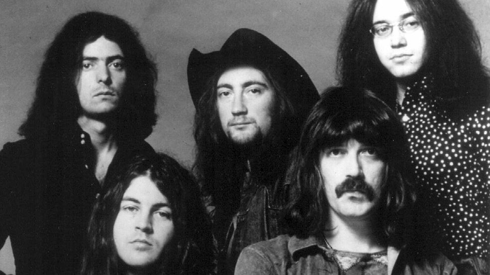 Deep Purple in der legendären Mark-II-Besetzung (v.l.): Ritchie Blackmore (Gitarre), Ian Gillan (Gesang), Roger Glover (Bass), Jon Lord (Orgel), Ian Paice (Schlagzeug). (Archivfoto) Foto: picture alliance / dpa