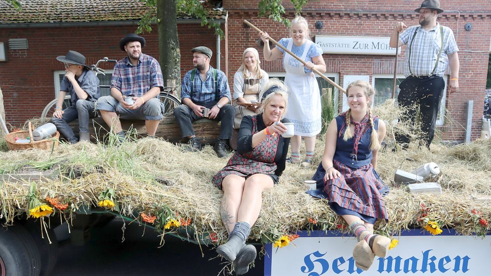 Der Höhepunkt des Dörpfestes ist der große Korso am Sonntag.