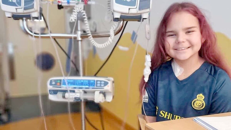 Die achtjährige Zoey aus Ihlowerfehn muss sich einer Chemotherapie unterziehen. Foto: privat