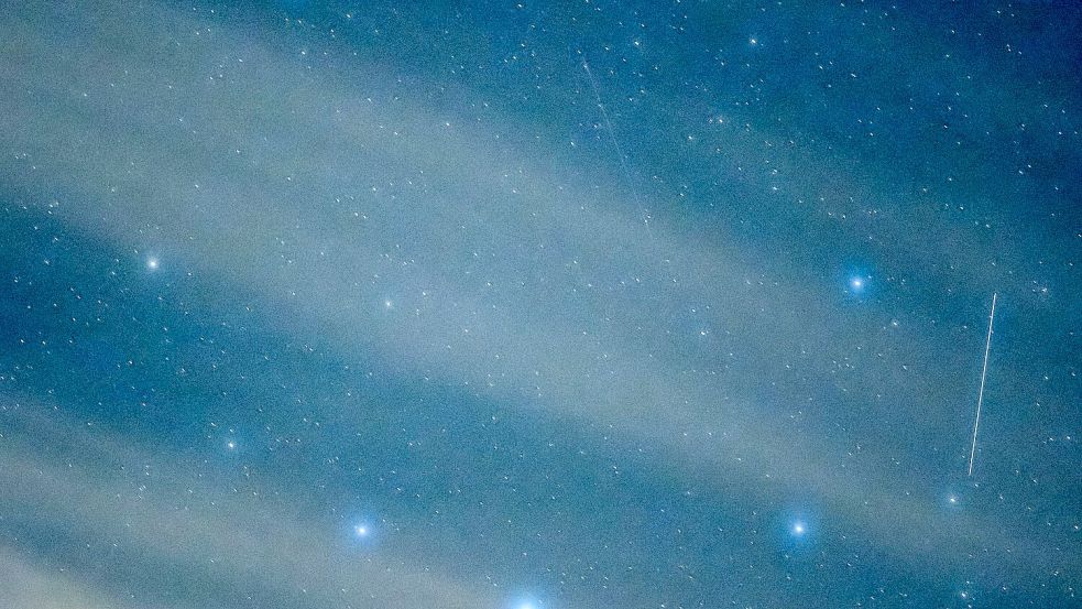 Das Sternbild Nördliche Krone, wo T Coronae Borealis aufleuchten soll Foto: Patrick Pleul/dpa