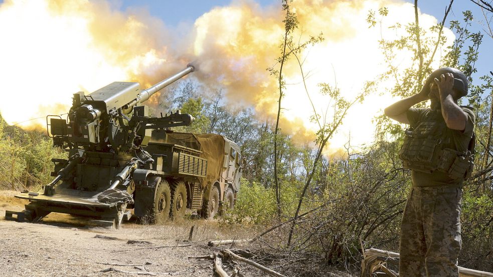 Die Ukraine fordert im Verteidigungskampf gegen Russland militärische Unterstützung, auch von Deutschland. Foto: DPA