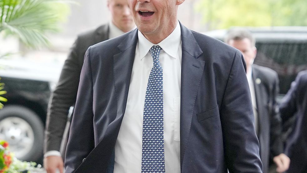 Locker mit Trump: Friedrich Merz in Washington. Foto: Kay Nietfeld