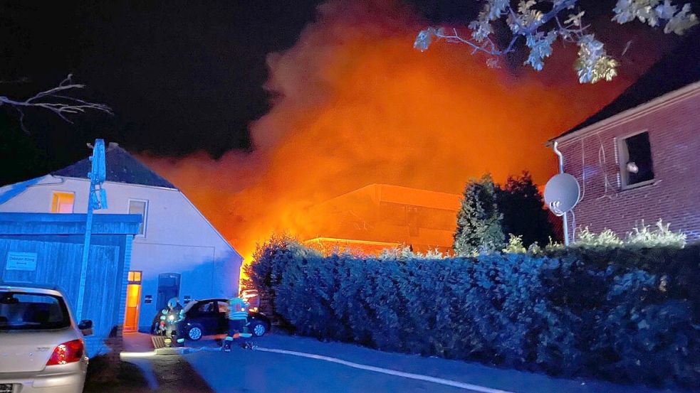 Die Feuerwehr war in Aurich im Einsatz. Foto: Feuerwehr