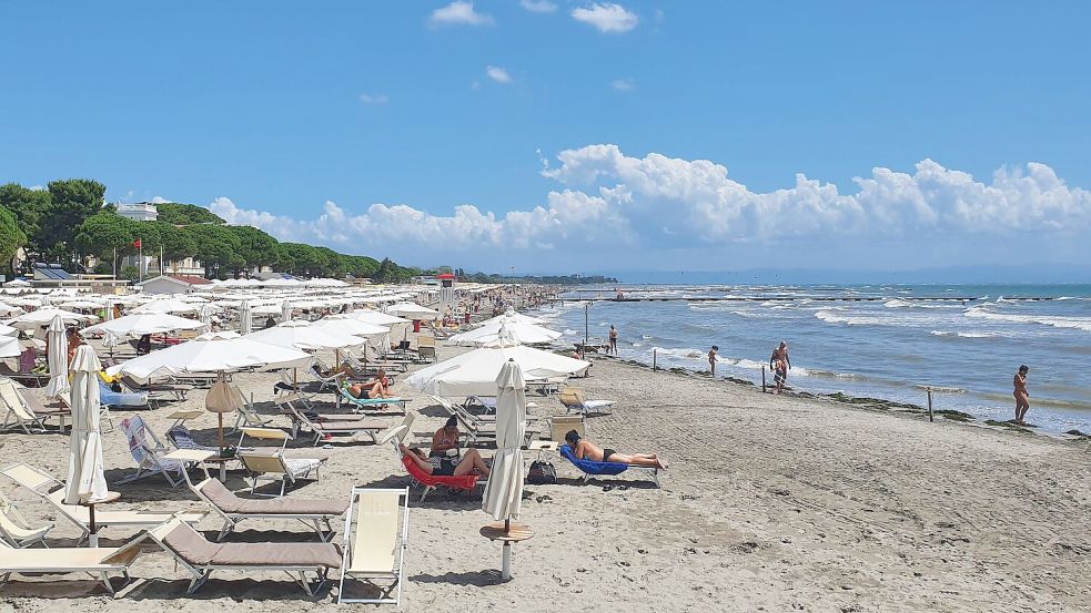 Das Unglück geschah am Strand von Grado in Norditalien. (Archivbild) Foto: Alexandra Frank