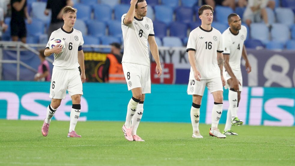 Den Auftakt in der WM-Qualifikation hatten sich Joshua Kimmich und Co. anders vorgestellt. Foto: Christian Charisius