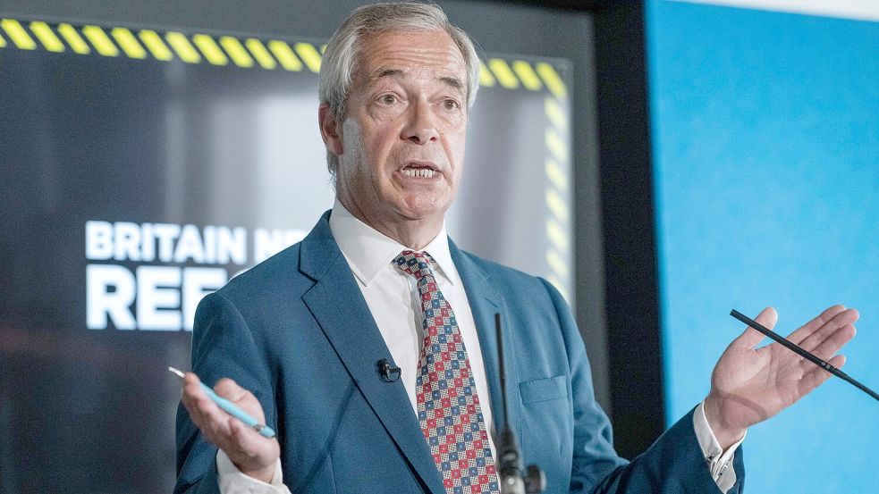 Nigel Farage war eine der treibenden Kräfte hinter dem Brexit – und mischt weiterhin munter mit in der Politik Großbritanniens. Foto: IMAGO/Thomas Krych