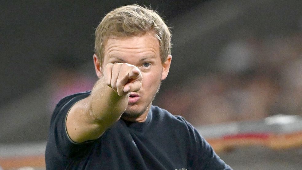 Julian Nagelsmann weist den weiteren Weg. Foto: Federico Gambarini