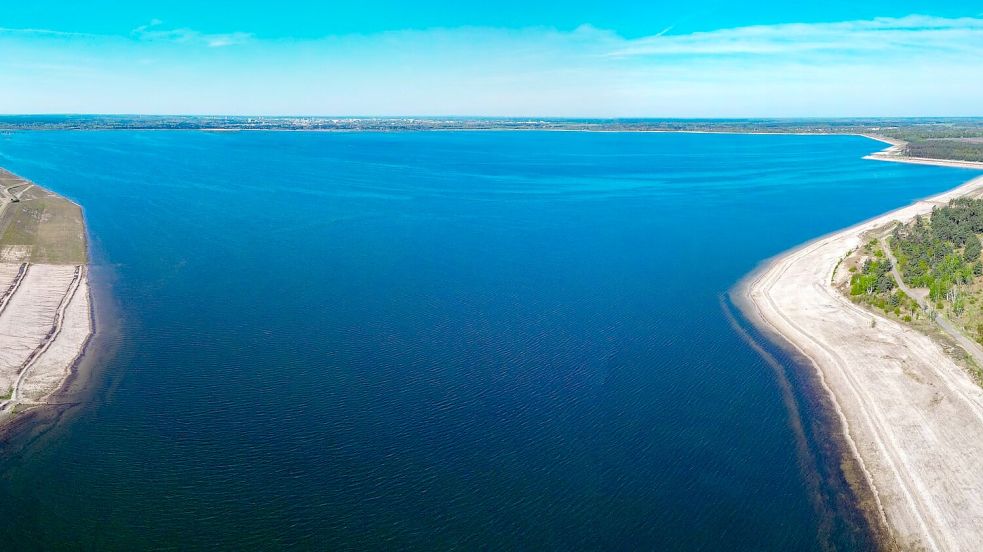 Der Cottbuser Ostsee entsteht im ehemaligen Braunkohletagebau Cottbus-Nord. (Archivbild) Foto: Patrick Pleul