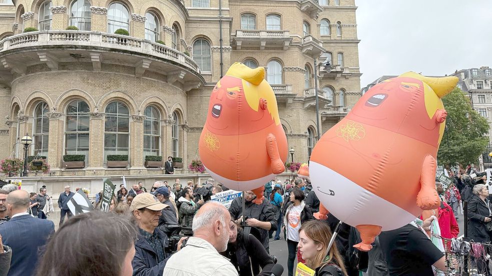 In London versammelten sich Tausende Menschen zum Protest. Foto: Patricia Bartos/dpa