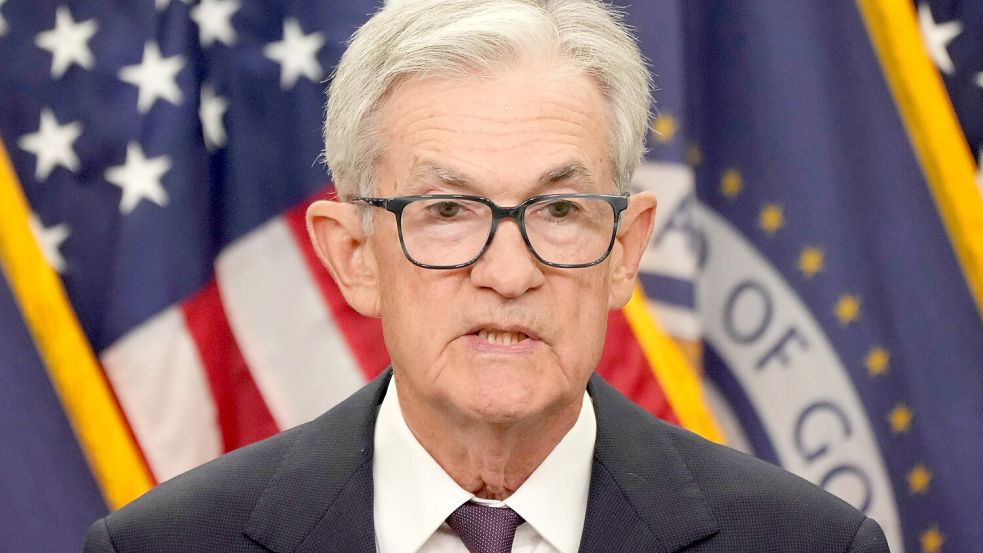 Befürwortete lange Zeit die Beibehaltung des Leitzinses auf hohem Niveau: Fed-Chef Jerome Powell. (Archivfoto) Foto: Jacquelyn Martin/AP/dpa