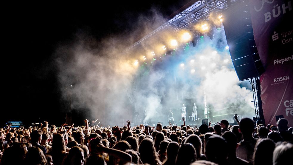 10.000 Besucher haben am Samstag beim Campus Festival in Osnabrück friedlich gefeiert. Foto: Lauren Rote