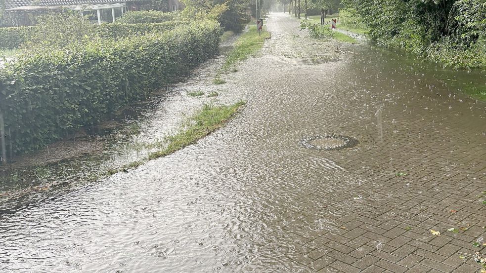 Bei Starkregenereignissen, wie hier im August 2024, ist es wichtig, dass die abführenden Gräben frei sind. Foto: Archiv/Romuald Banik