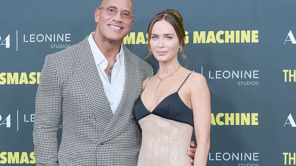 Dwayne Johnson und Emily Blunt mussten sich für den Dreh emotionalen Herausforderungen stellen. (Foto aktuell) Foto: Annette Riedl
