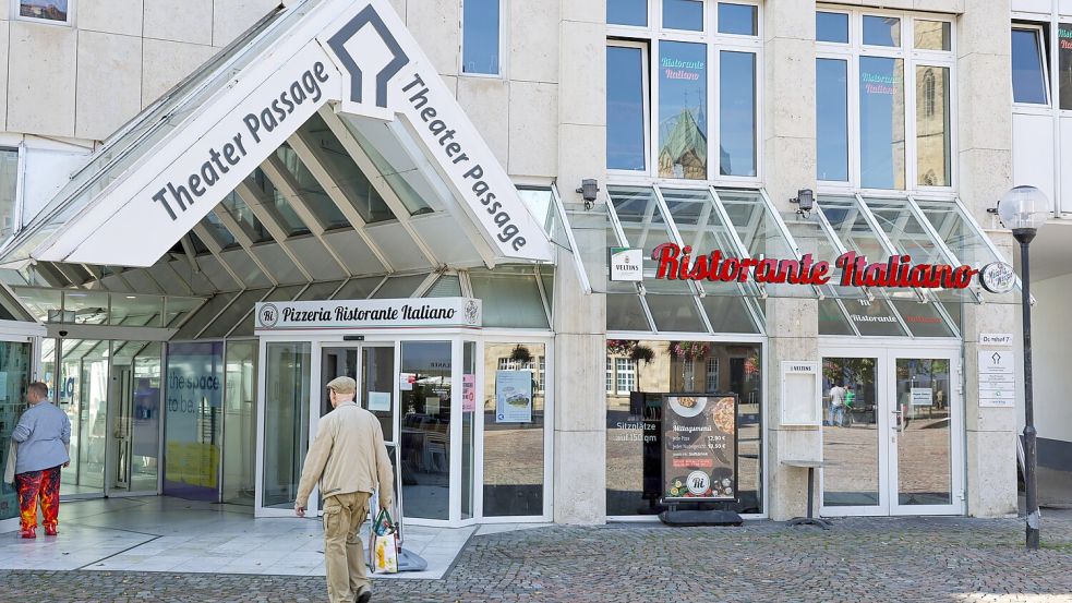 Das kam plötzlich: Das Ristorante Italiano an der Theaterpassage Osnabrück ist seit Anfang September geschlossen. Foto: Jörn Martens