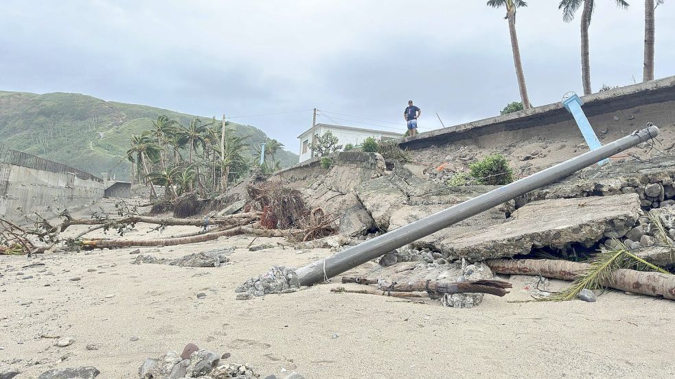 Der Taifun richtete im Norden der Philippinen viele Schäden an. Foto: Justine Mark Pillie Fajardo/AP/d