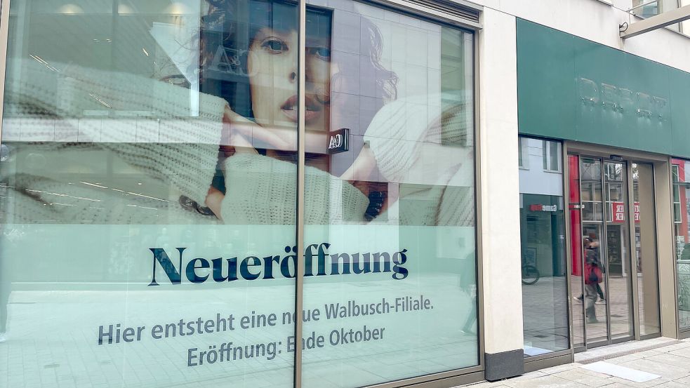 Die ehemalige Depot-Filiale steht nicht mehr lange leer: Walbusch eröffnet im Oktober. Foto: Corinna Berghahn