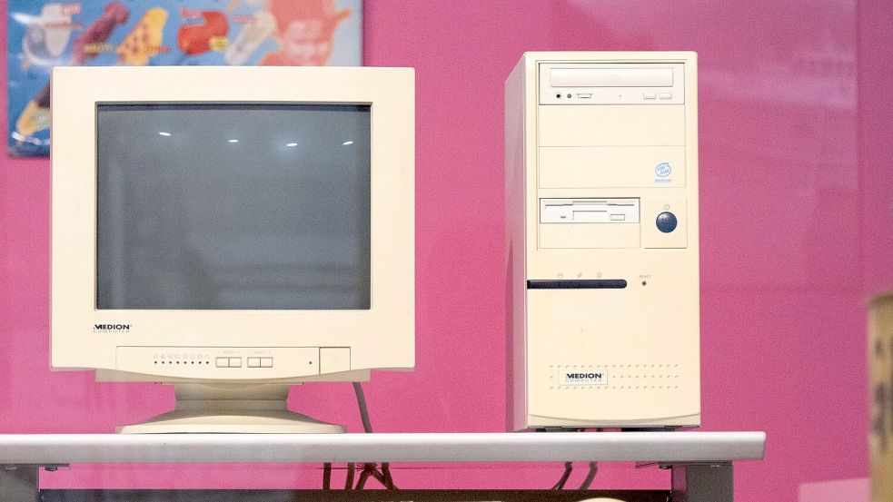 Aus dem Discounter ins Museum: Der Tower-PC von Aldi. Foto: Benjamin Westhoff
