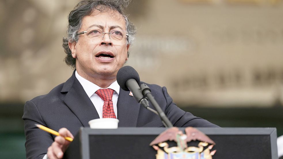 Die USA wollen das Visum des kolumbianischen Präsident Gustavo Petro widerrufen. (Archivbild) Foto: Ivan Valencia/AP/dpa