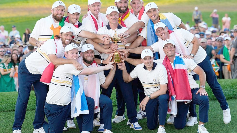 Europa gelang die Titelverteidigung im Ryder Cup. Foto: Seth Wenig/AP/dpa