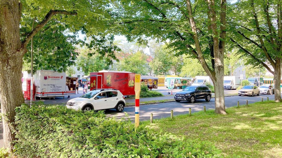 Der Pastor-Karwehl-Platz an der Ebertallee in Osnabrück wird umgestaltet. Auch die angrenzenden Straßen sollen in dem Zuge aufgehübscht werden. Foto: Jörg Sanders