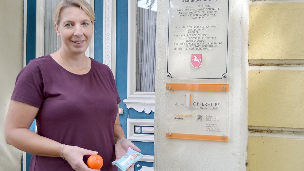 Birgit Janßen arbeitet als Sozialarbeiterin und Sozialpädagogin bei der Opferhilfe in Aurich. Foto: Eva van Loh