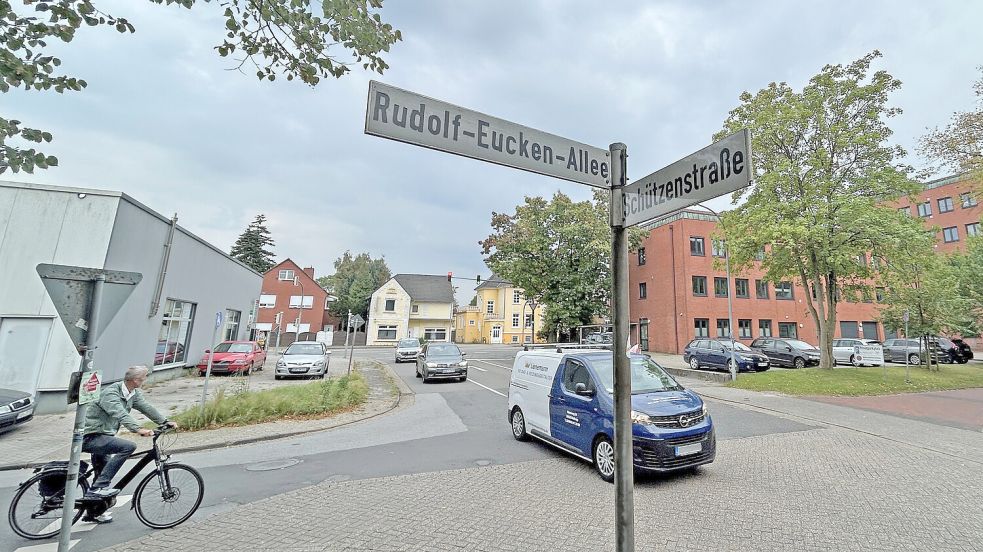 Die Kreuzung Schützenstraße/Rudolf-Eucken-Allee wird ab Montag, 6. Oktober, voll gesperrt. Foto: Matthias Hippen
