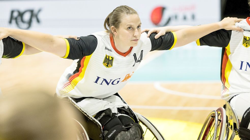 Lena Knippelmeyer (hier bei Rollstuhlbasketball-Weltmeisterschaft 2022 in Dubai) feiert bei der WM in Sarajewo ihr Comeback im Nationalteam. Foto: Steffi Wunderl