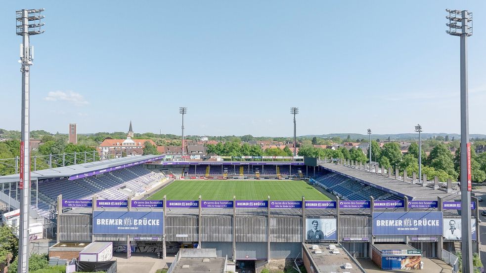 Wie soll die Bremer Brücke in Zukunft aussehen? Fans des VfL Osnabrück erfahren am heutigen Dienstag mehr. Foto: dpa/Friso Gentsch