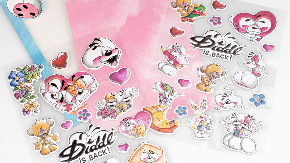 Zur Kollektion gehören Aufkleber. Foto: -/Kontiki/dpa