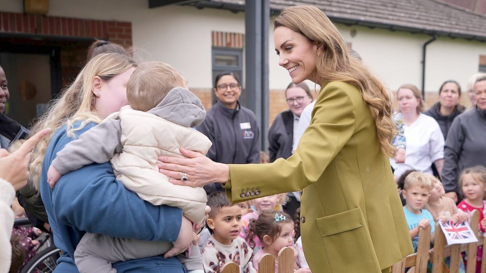 Kate beim Besuch einer Wohltätigkeitsorganisation in Oxford. Foto: Kirsty Wigglesworth/POOL AP/AP/d