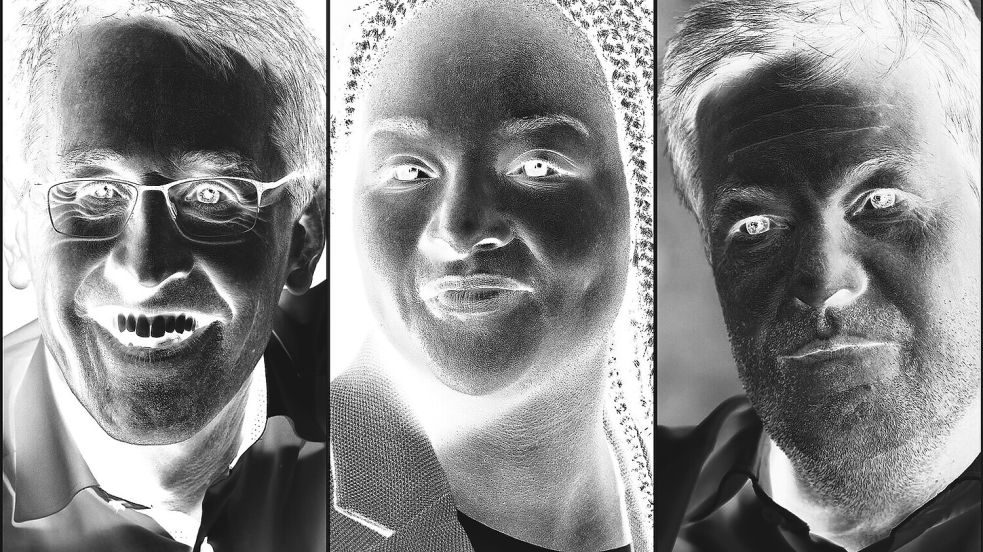 Macht- und selbstbewusst: Daniel Günther (von links), Aminata Touré und Robert Habeck. (Collage: Redaktion) Foto: Sven Zimmermann